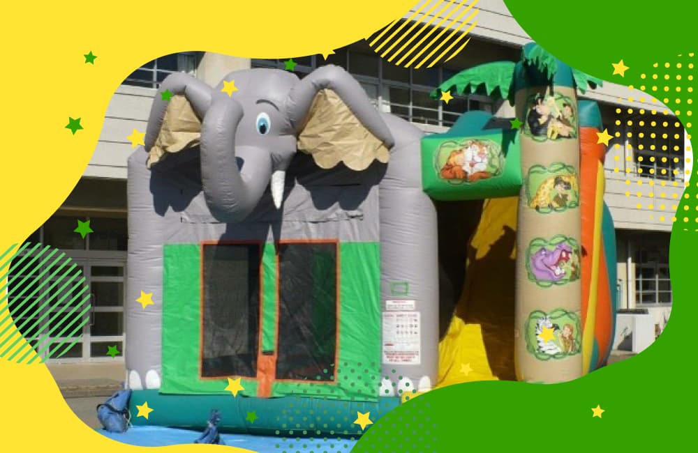 ふわふわアトラクションの様子